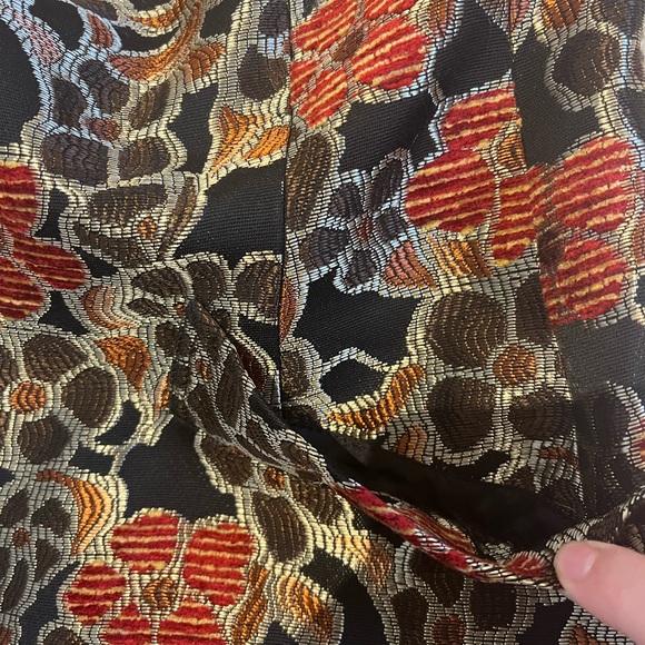 Lafayette 148 Printed Blazer Jacket Floral Abstract Brown Size 4 Small - Picture 10 of 10